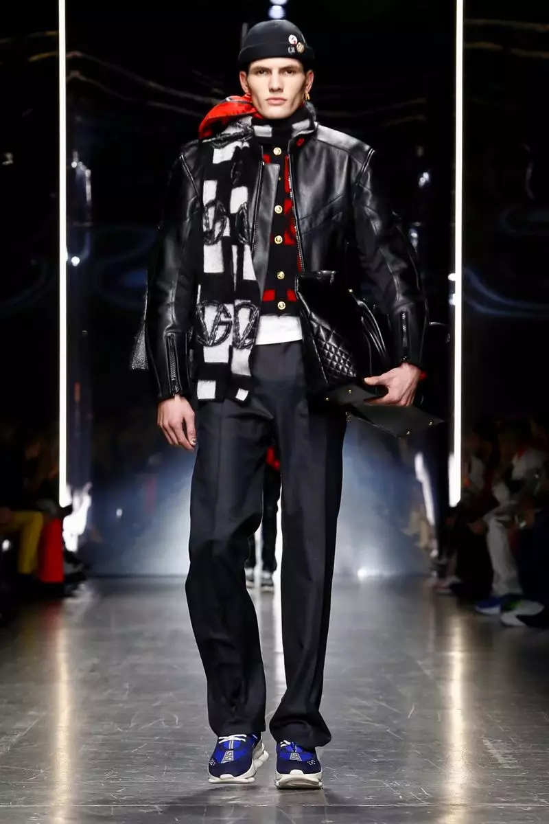 Versace Menswear Isubu Igba otutu 2019 Milan32