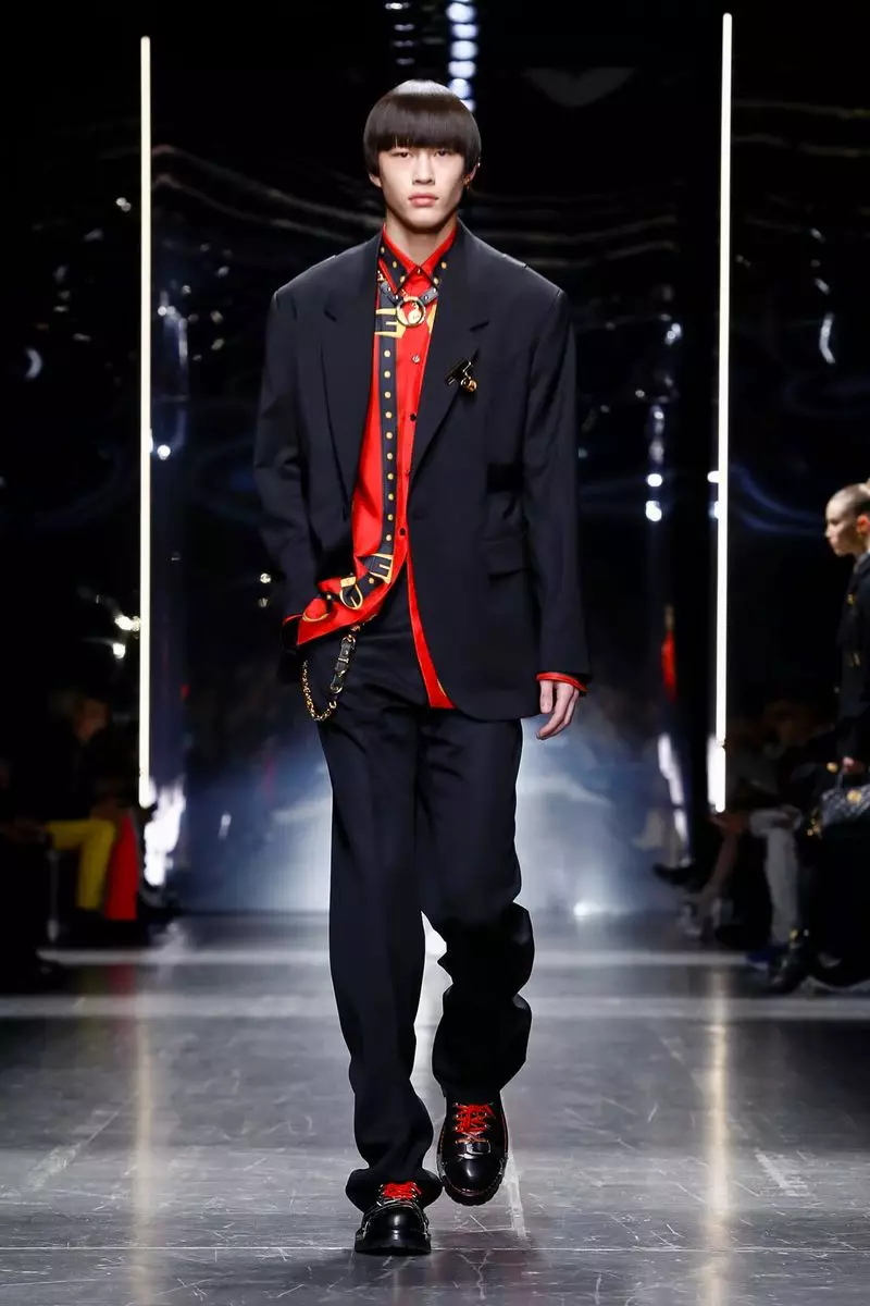 Moda masculina Versace Outono Inverno 2019 Milán43