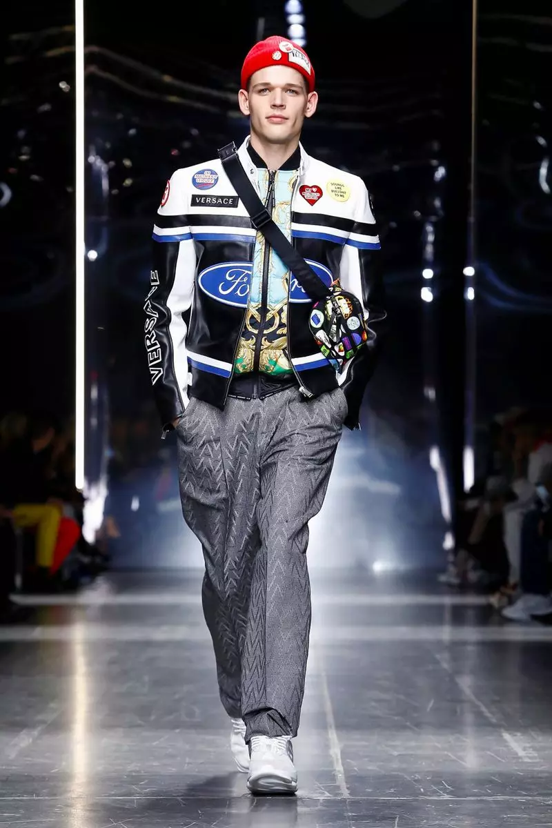 Мужская одежда Versace осень-зима 2019 Milan46