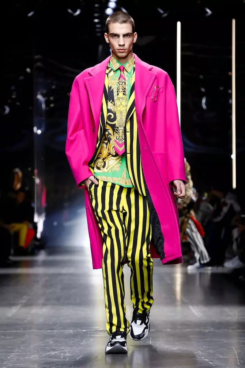 Versace herrafatnaður Haust Vetur 2019 Milan50