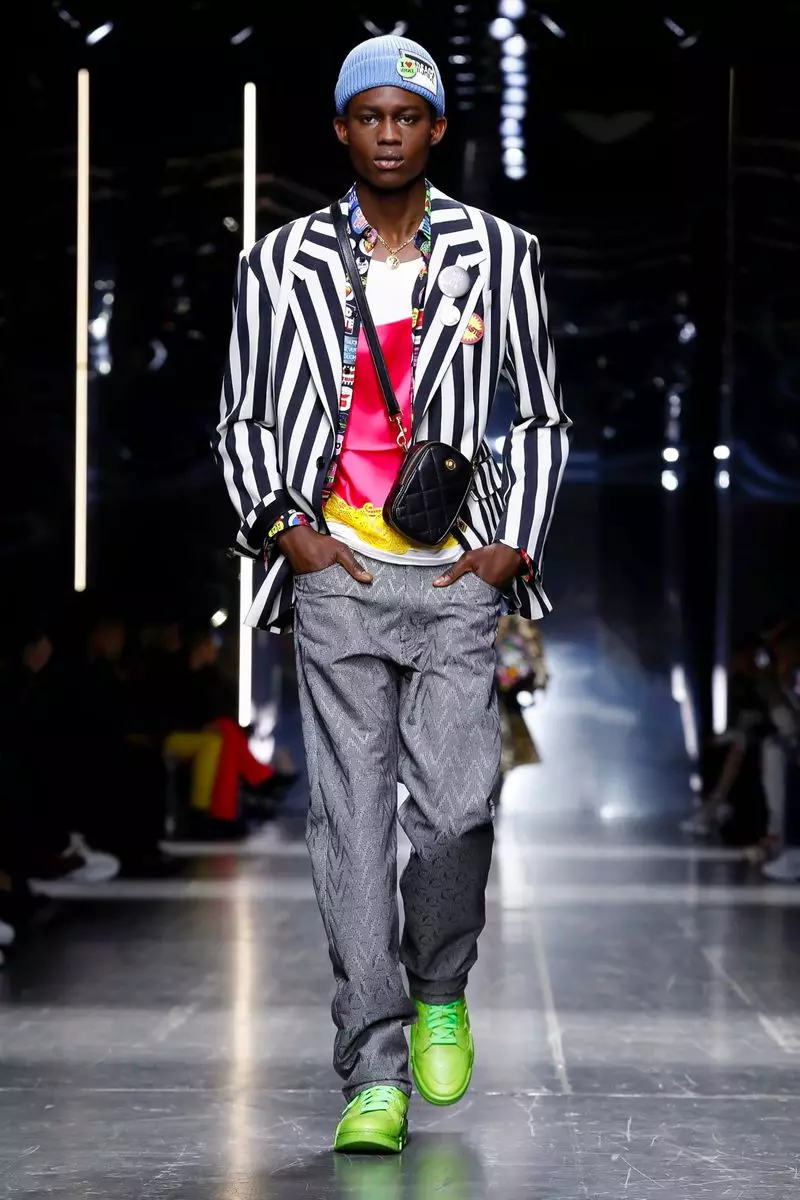 Versace Menswear ລະດູໃບໄມ້ຫຼົ່ນລະດູໜາວ 2019 Milan53