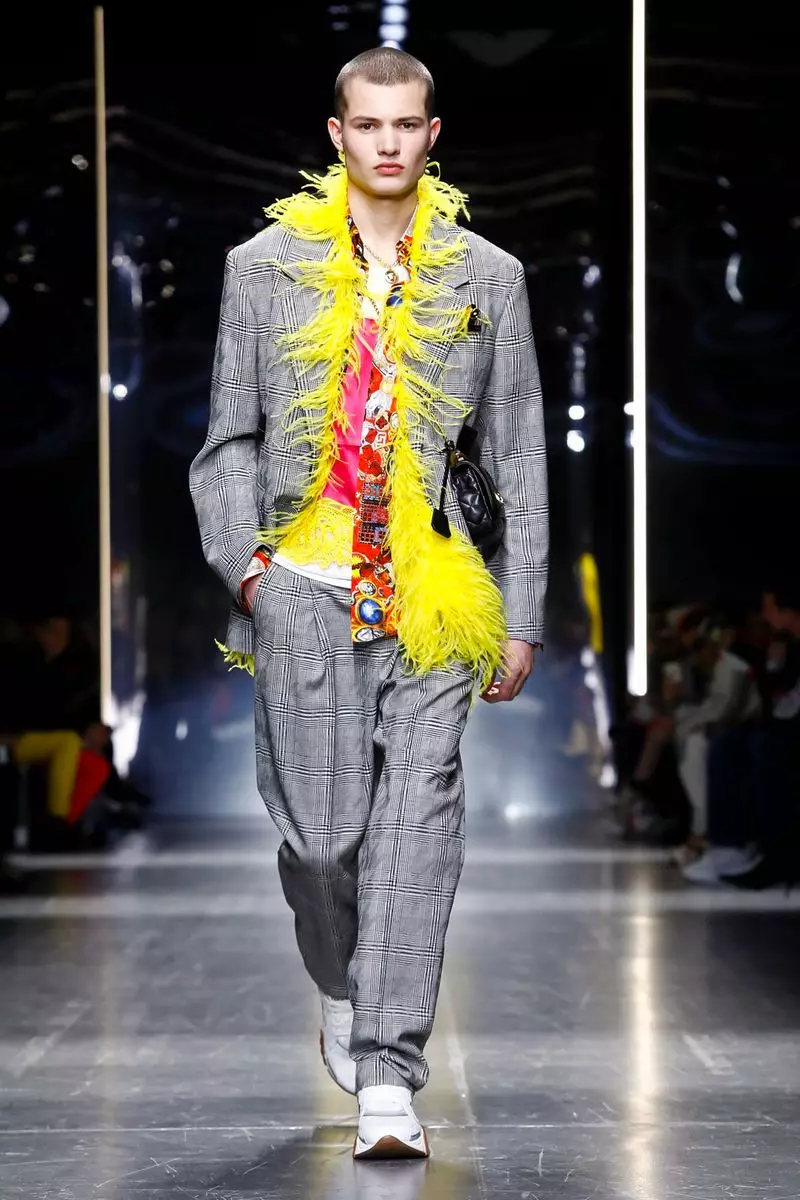 Versace Menswear Caij nplooj zeeg caij ntuj no 2019 Milan8