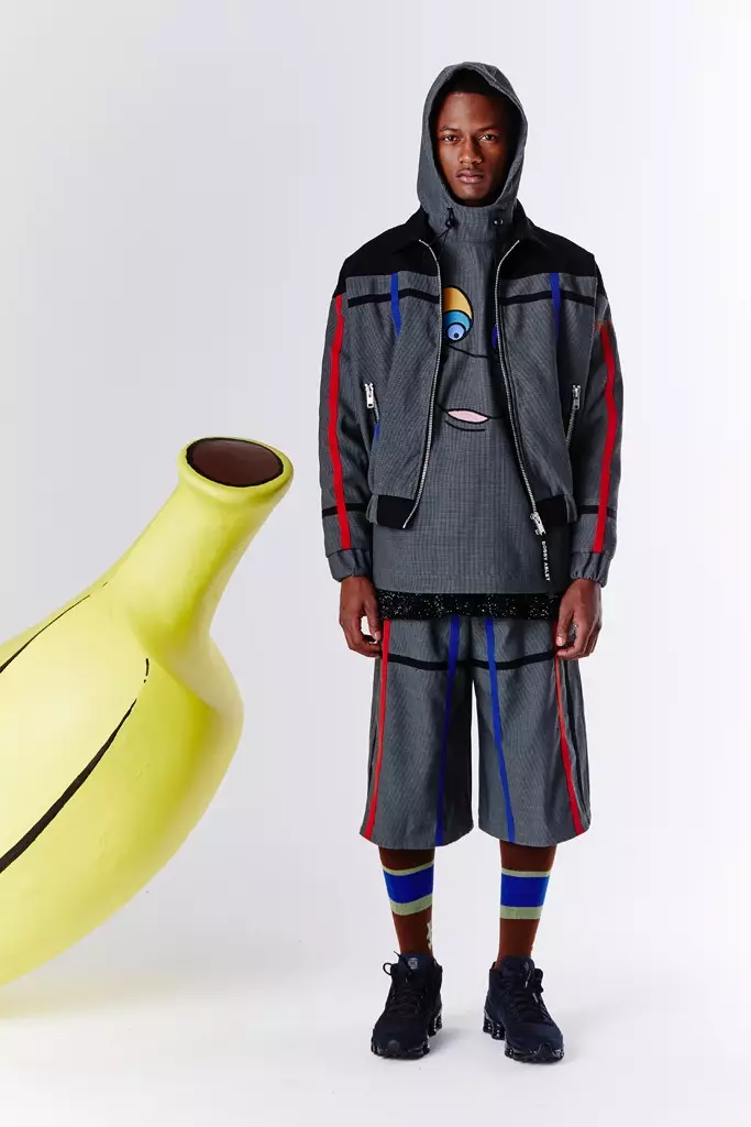 Den London-baserede sportstøjsdesigner Bobby Abley forblev tro mod sit optimistiske og tegneserieagtige DNA med en efterårsserie med titlen Jungle Book. Abley var inspireret af tanken om bogstavelige jungle-referencer, men blandede sig med den urbane jungle, han oplevede i New York.