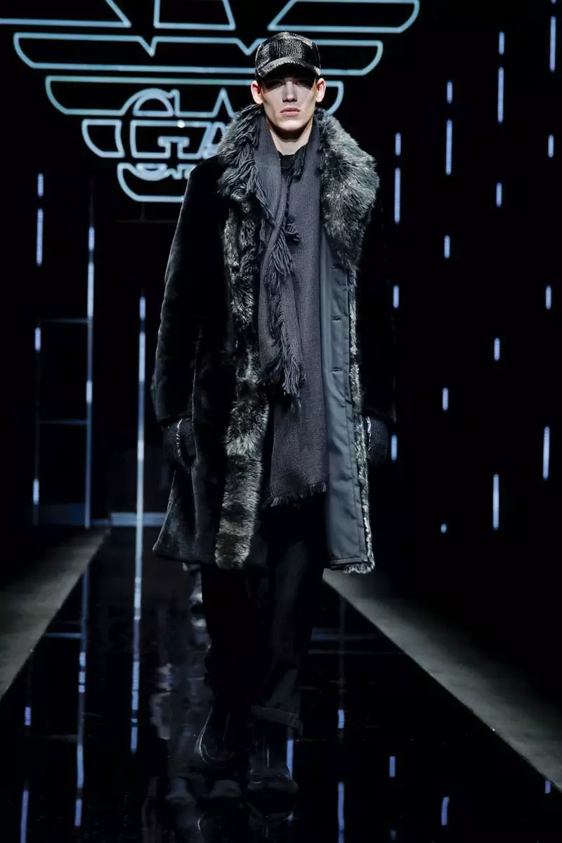 I-Emporio Armani Menswear Ekwindla Ebusika 2019 Milan1