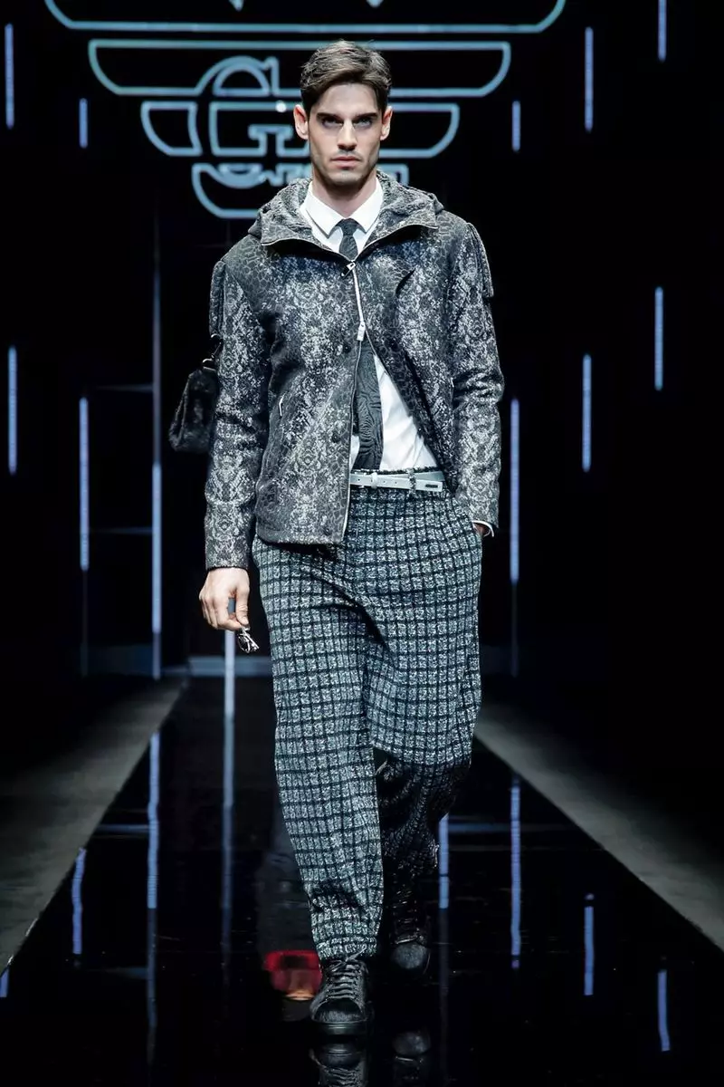 Moška oblačila Emporio Armani jesen zima 2019 Milano13