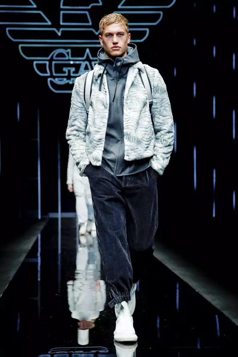 Emporio Armani férfiruházat, őszi tél 2019 Milánó132