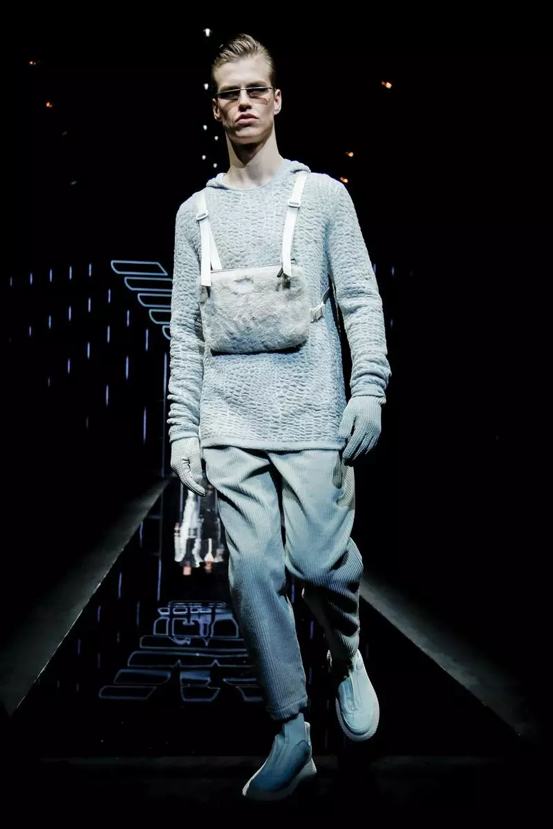 Emporio Armani vīriešu apģērbi, rudens ziema 2019, Milāna135