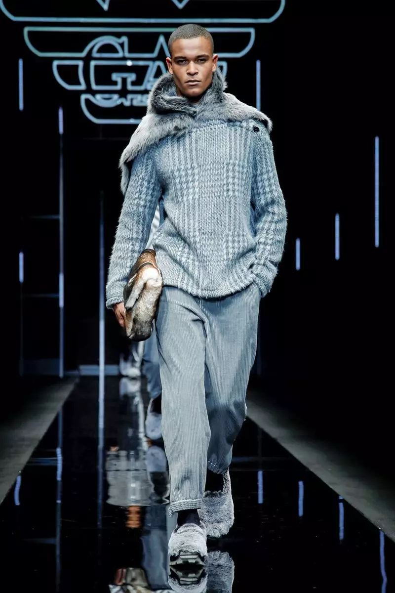 Emporio Armani Gizonezkoen arropa 2019ko udazken-negua Milan22