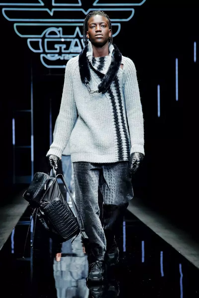 Emporio Armani Erkek Giyim Sonbahar Kış 2019 Milan26