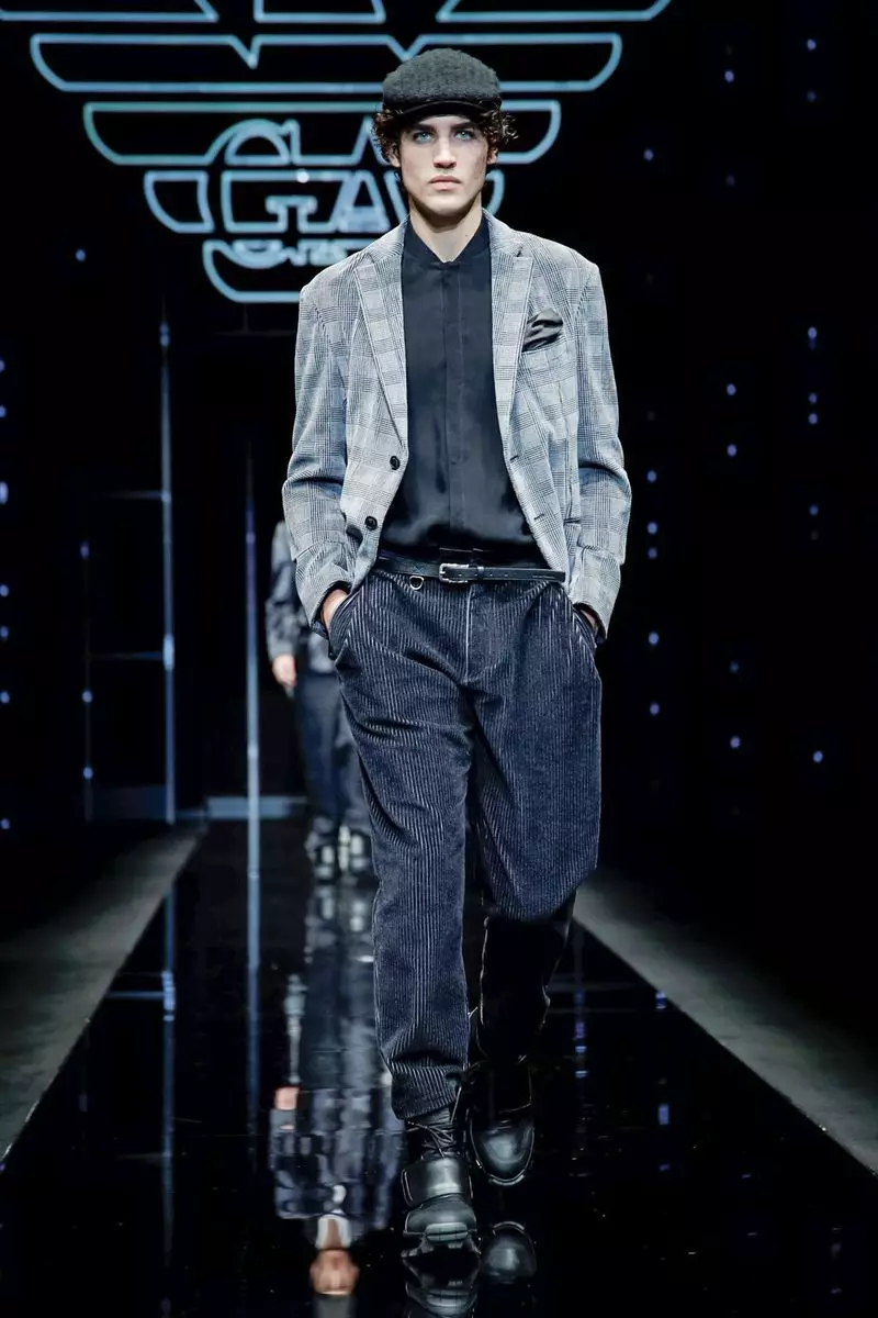 I-Emporio Armani Menswear ekwindla ebusika ngo-2019 eMilan29