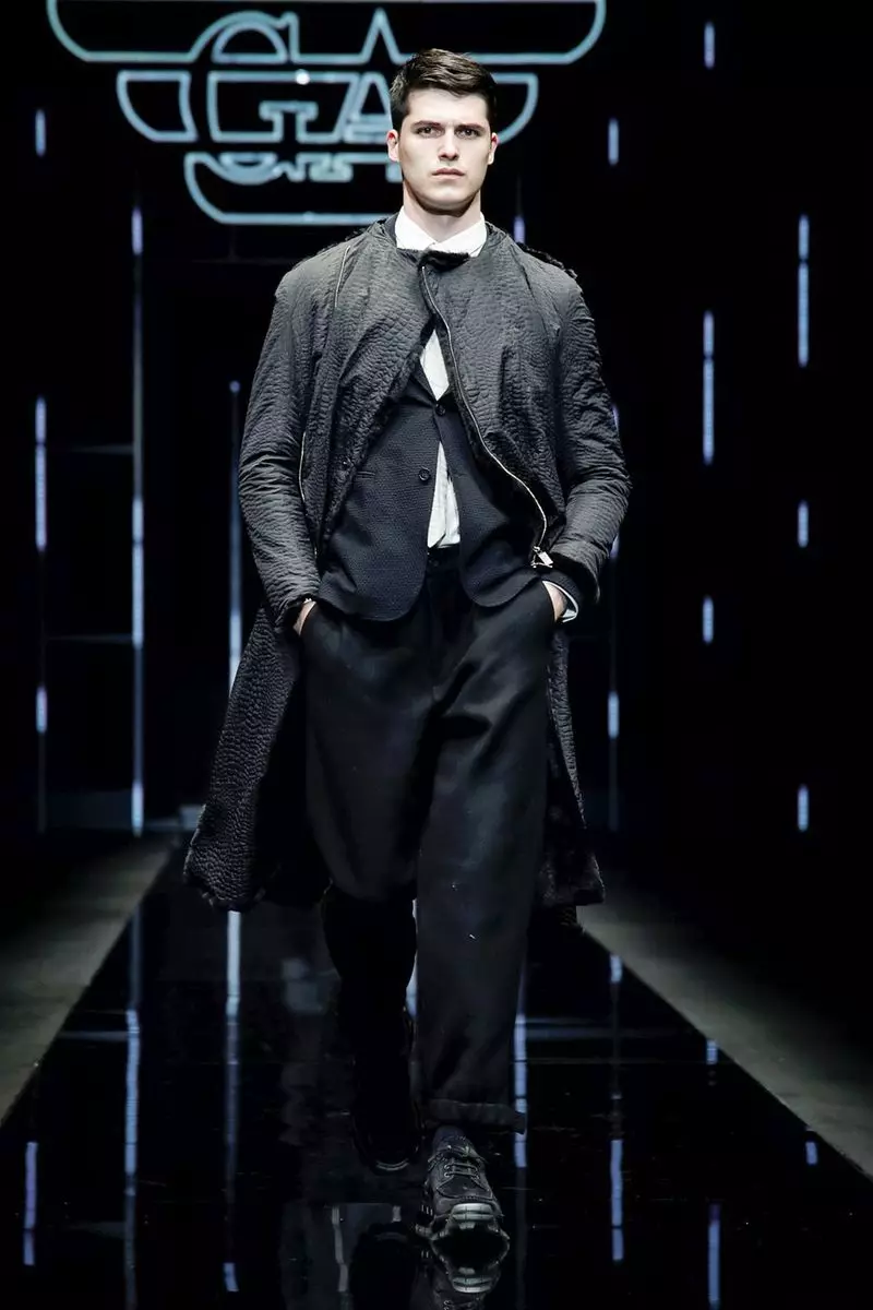 Emporio Armani Rigar Menswear Faɗuwar hunturu 2019 Milan4