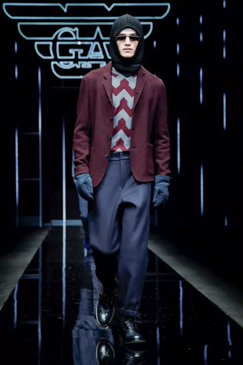 Emporio Armani Awọn aṣọ ọkunrin Igba otutu 2019 Milan79