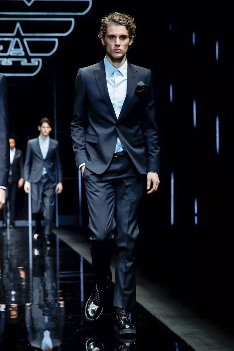 Emporio Armani Menswear Otòn Ivè 2019 Milan84