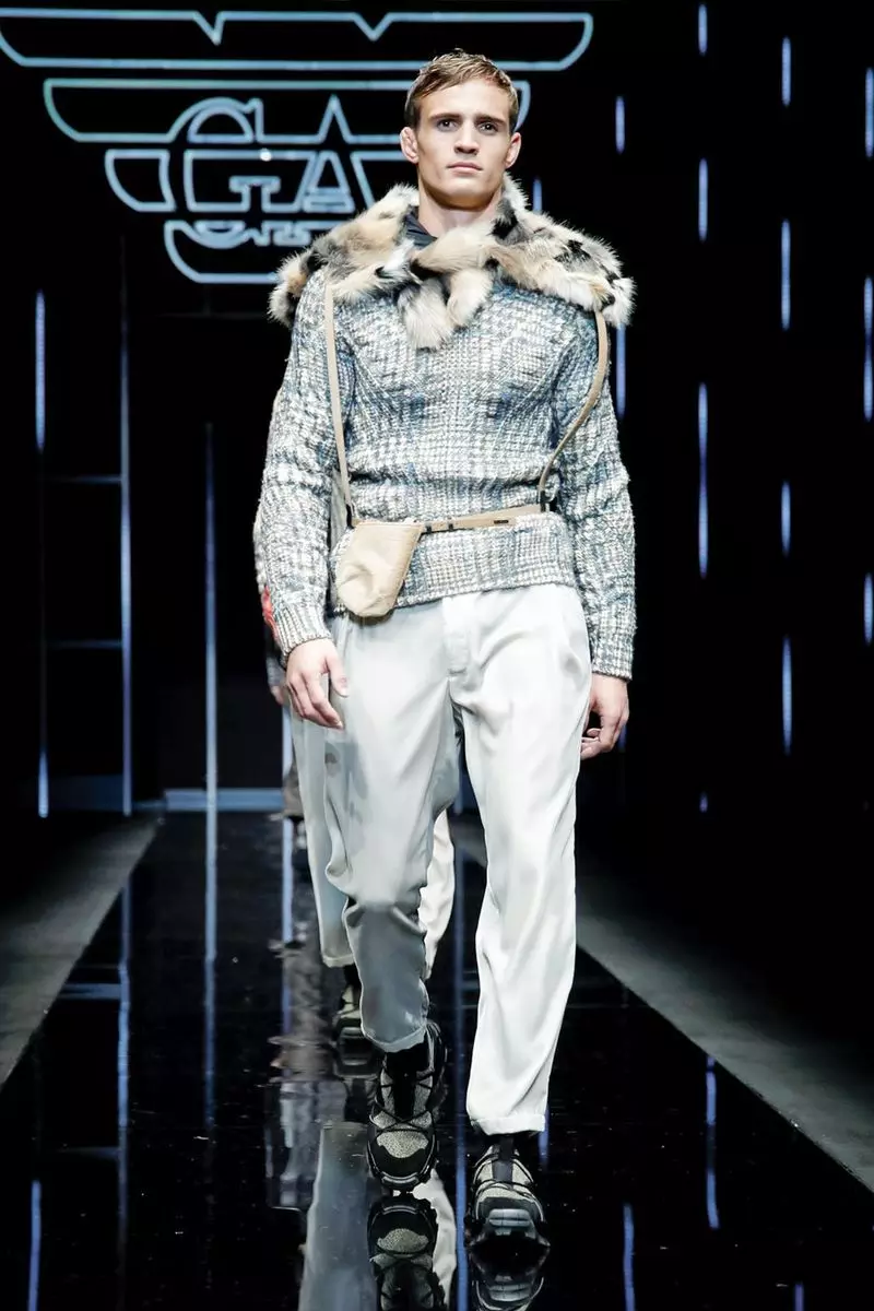 Emporio Armani Kişi Geyimi Payız Qış 2019 Milan95