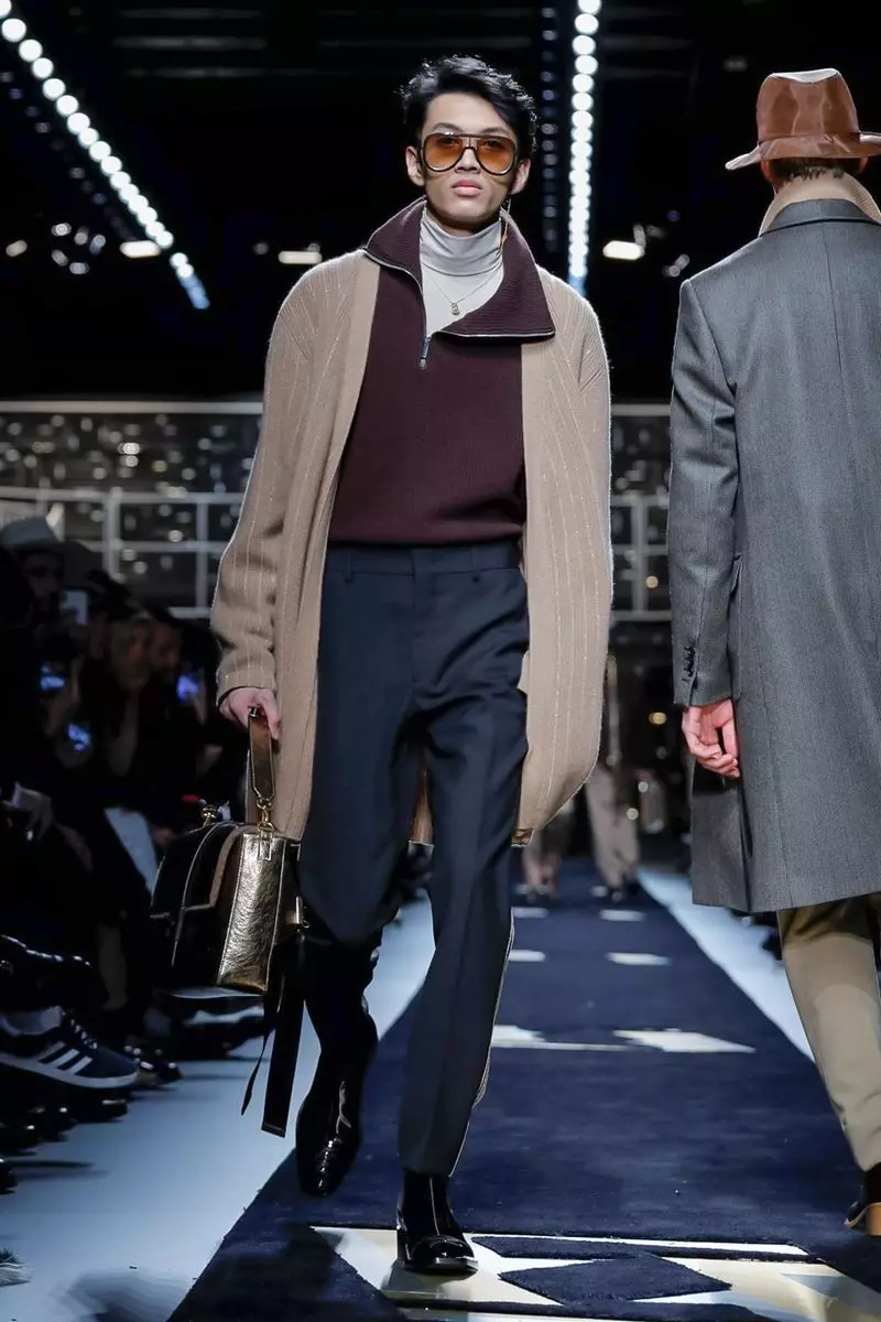 Fendi Erkek Giyim Sonbahar Kış 2019 Milan17