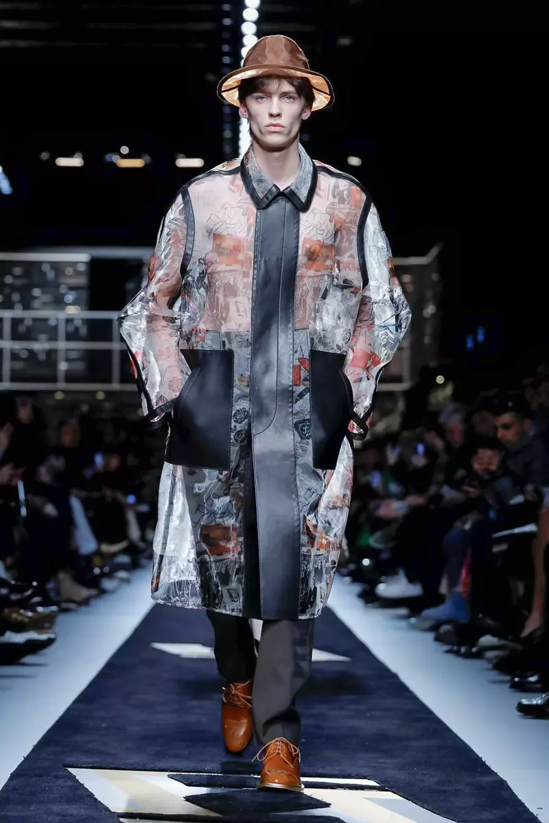 Akanjo lehilahy Fendi Fararano ririnina 2019 Milan25