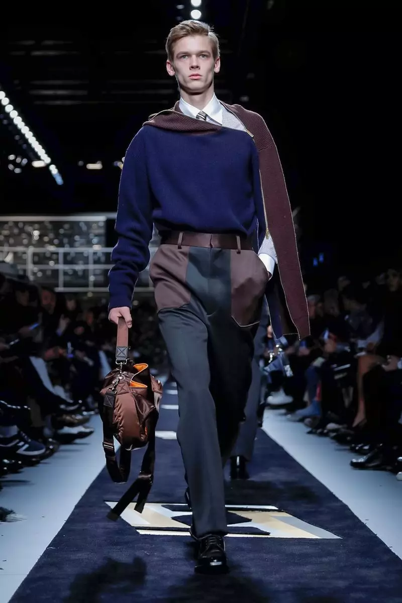 Fendi эрэгтэй хувцас 2019 оны намар өвлийн Милан41