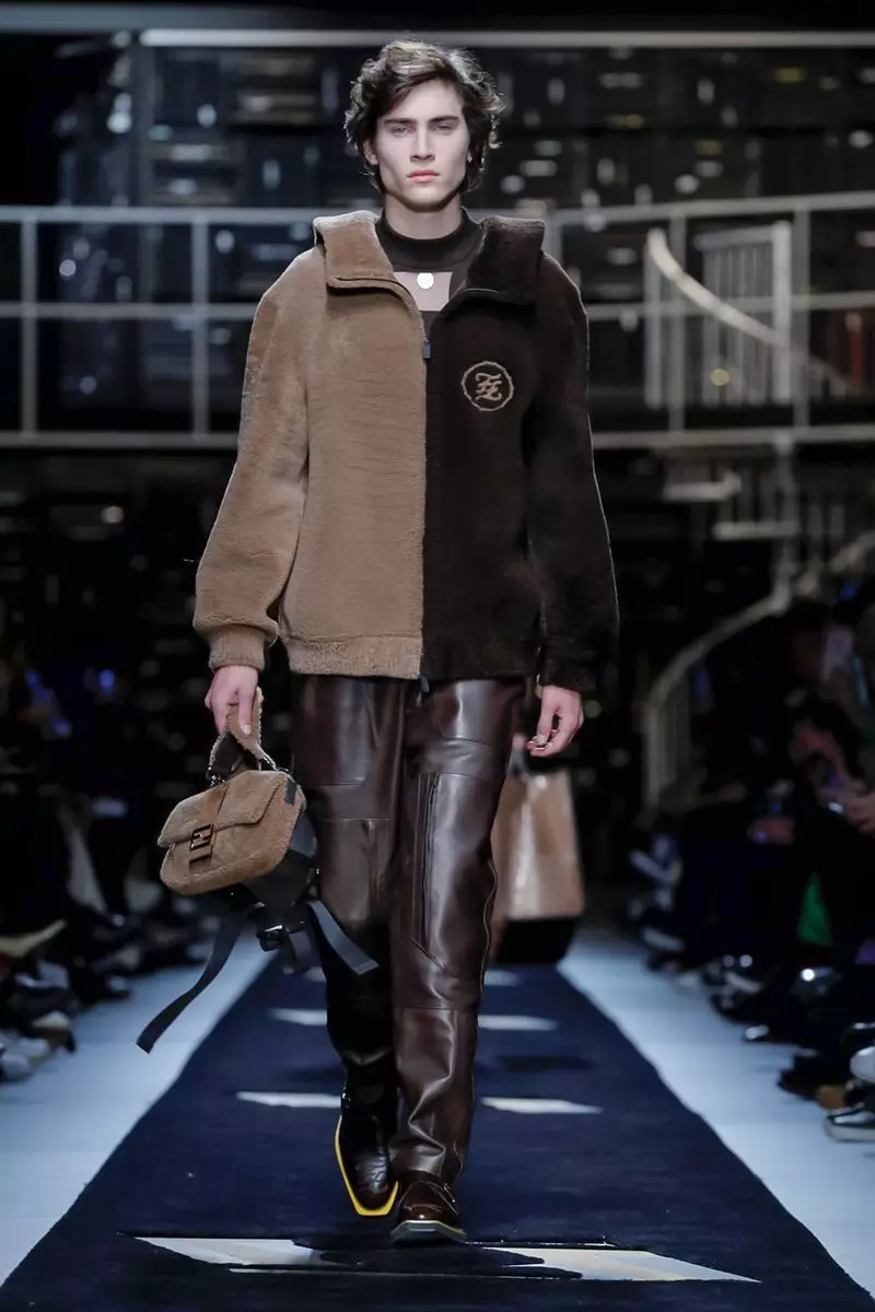 Fendi Erkek Giyim Sonbahar Kış 2019 Milan9