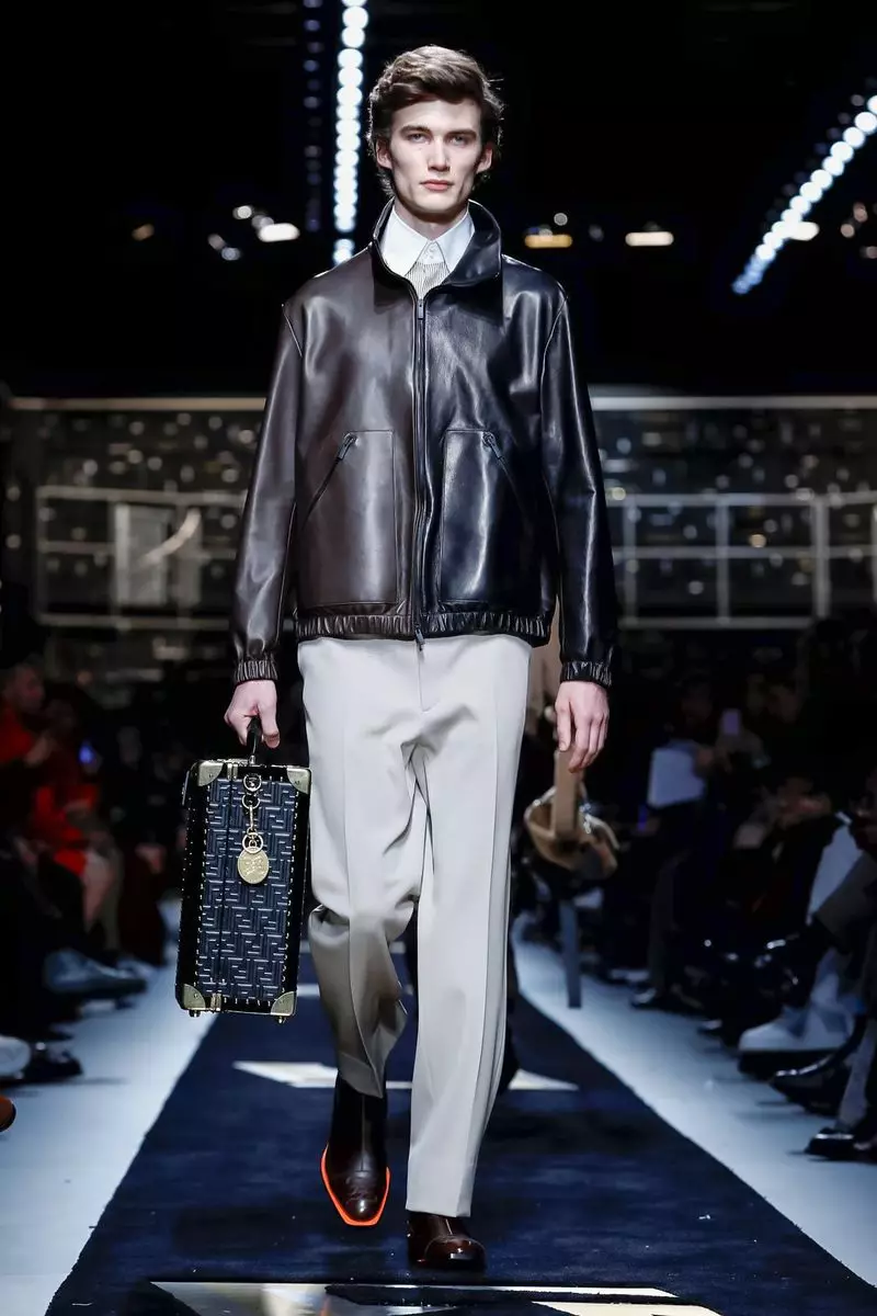 Akanjo lehilahy Fendi Fararano ririnina 2019 Milan10