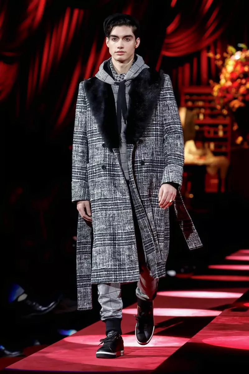 Nguo za Kiume za Dolce na Gabbana Majira ya Baridi ya 2019 Milan1