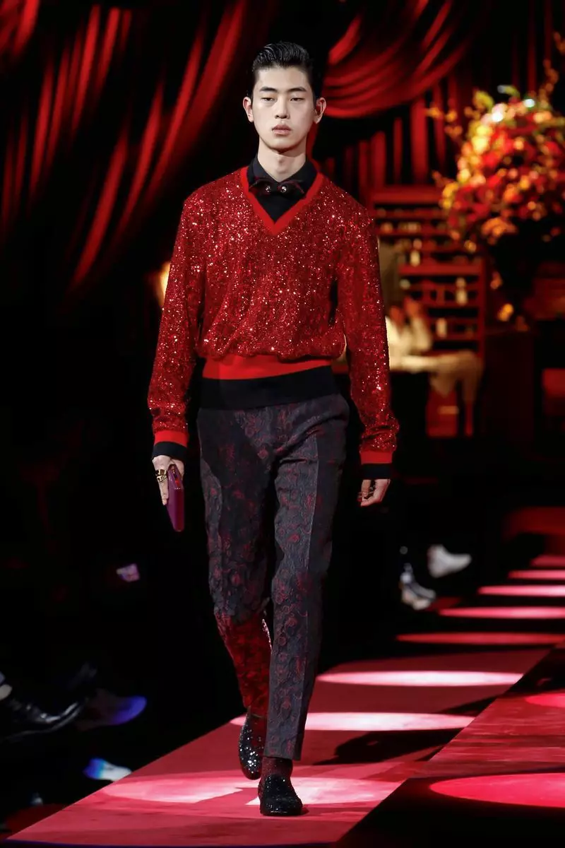 Dolce & Gabbana Mga Sapot sa Lalaki nga Tingtugnaw 2019 Milan130