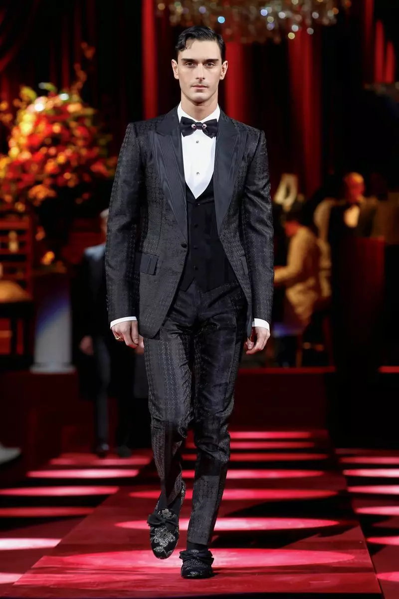 Kincên mêran ên Dolce & Gabbana Payîza Zivistan 2019 Milan36