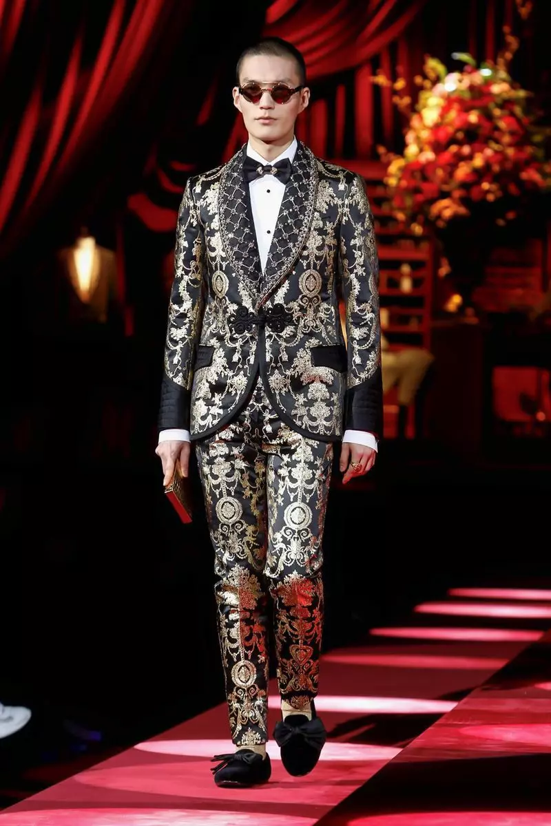 Akanjo lehilahy Dolce & Gabbana Fararano ririnina 2019 Milan94