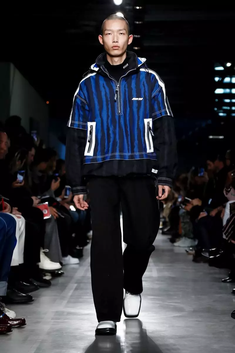 MSGM Menswear Faɗuwar hunturu 2019 Milan29