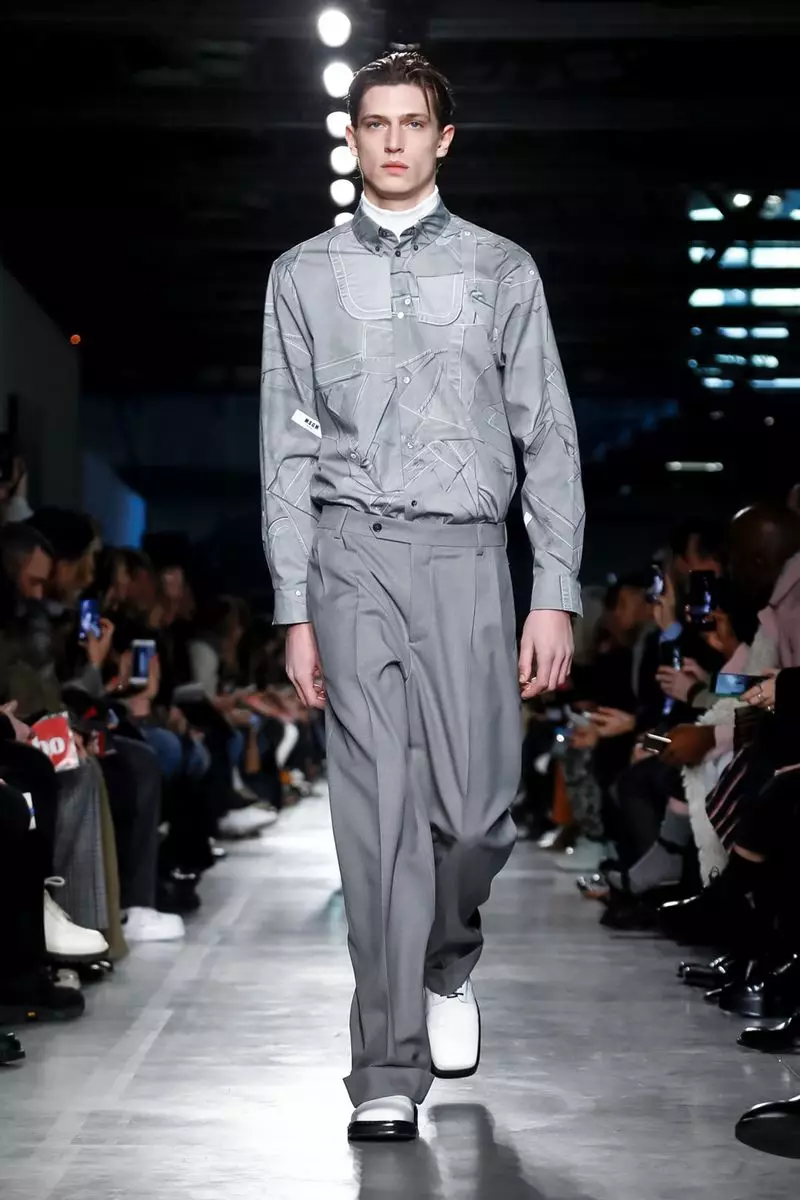 MSGM Menswear Faɗuwar hunturu 2019 Milan10