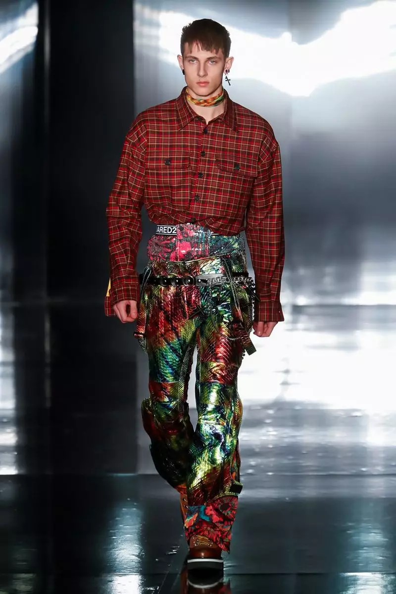 Dsquared2 Homes e Mulleres Outono Inverno 2019 Milán13