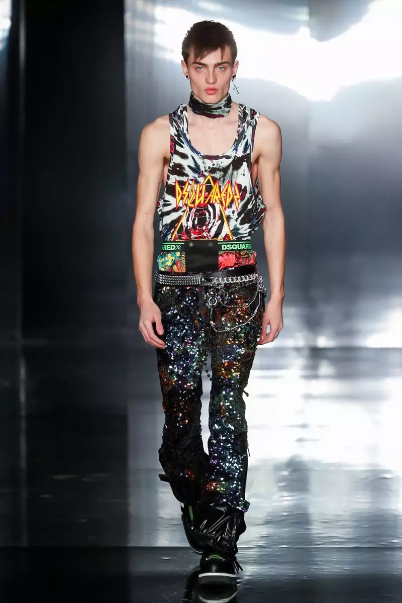 Dsquared2 Erkekler ve Kadınlar Sonbahar Kış 2019 Milano25