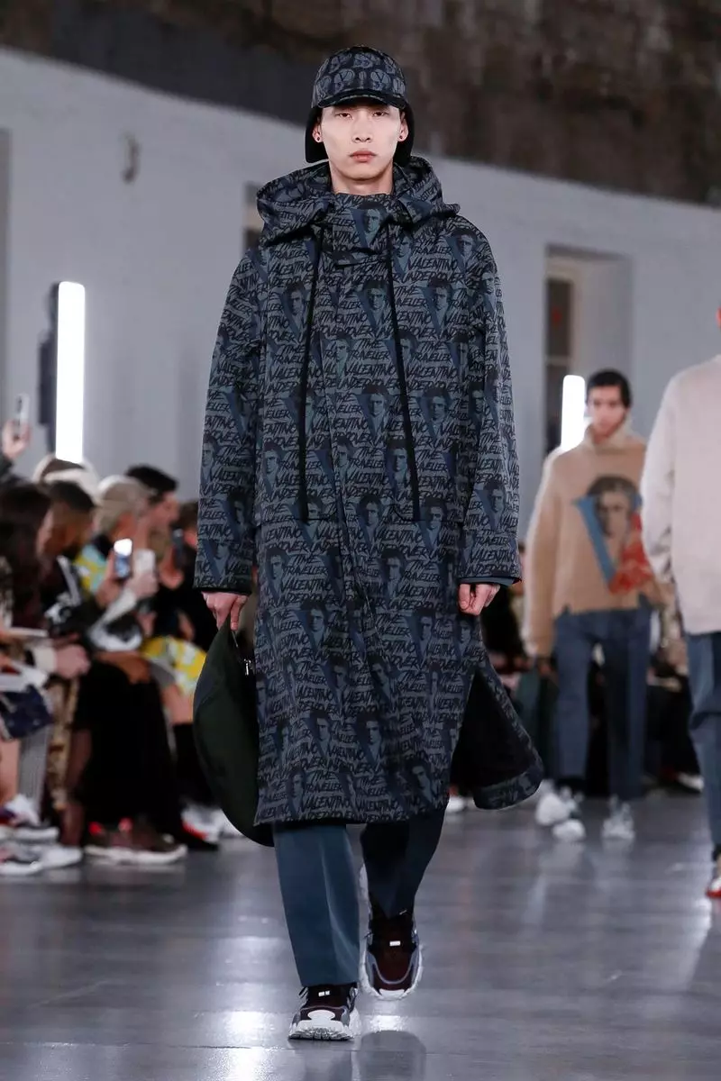 Valentino Menswear Majira ya Baridi 2019 Paris47