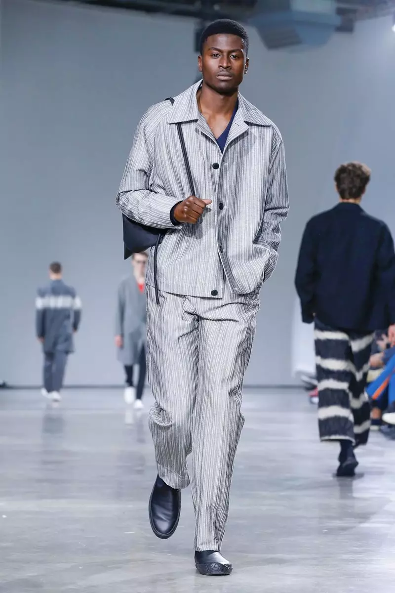 Мужчынская адзенне Issey Miyake восень-зіма 2019 Парыж15