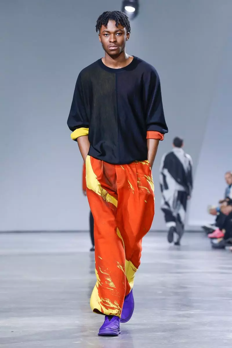 Мужчынская адзенне Issey Miyake восень-зіма 2019 Парыж38