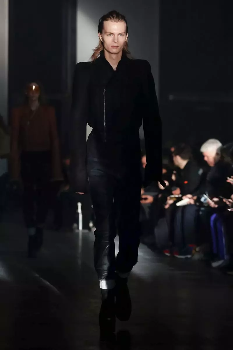 Rick Owens uwe ndị nwoke na-ada n'oge oyi 2019 Paris43