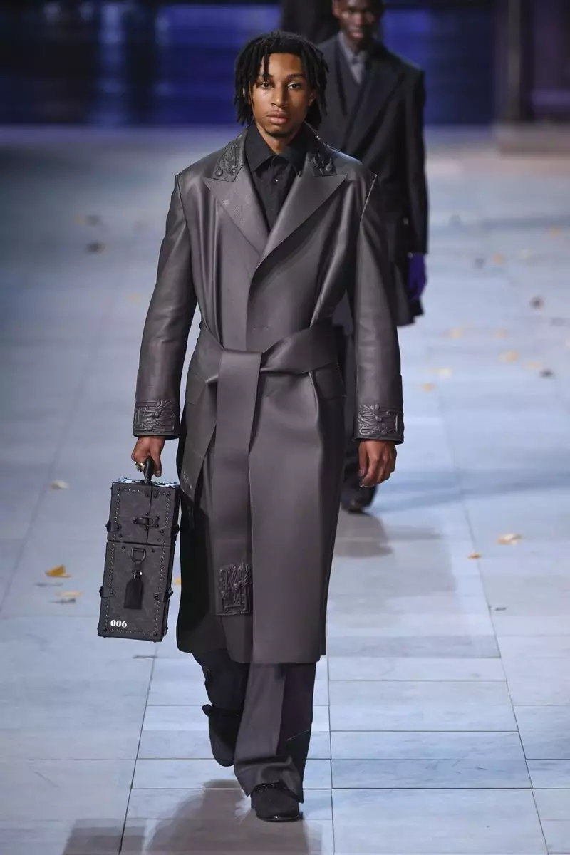 Louis Vuitton aṣọ awọn ọkunrin Igba otutu 2019 Paris16