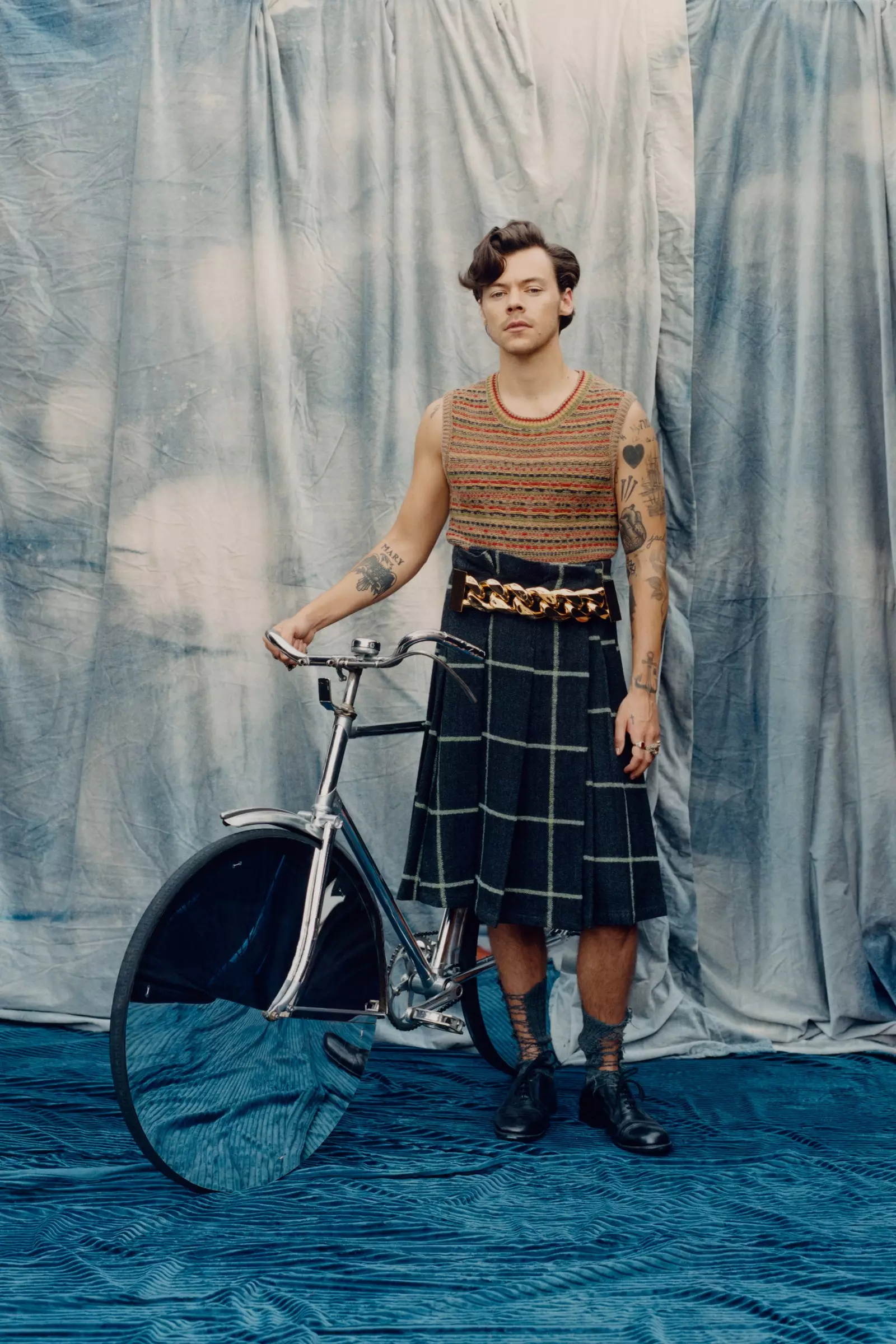 US Vogue prosinec 2020: Harry Styles od Tylera Mitchella