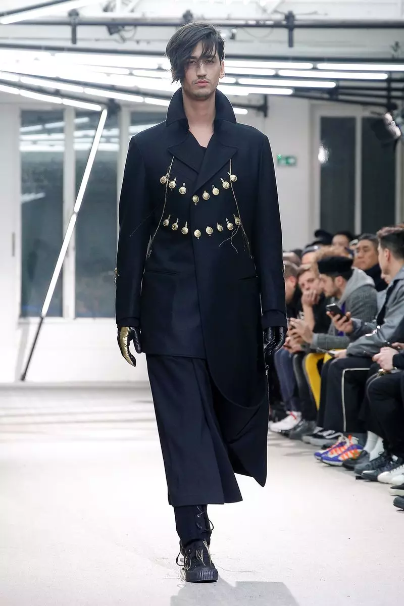 Мужская одежда Yohji Yamamoto осень-зима 2019 в Париже22