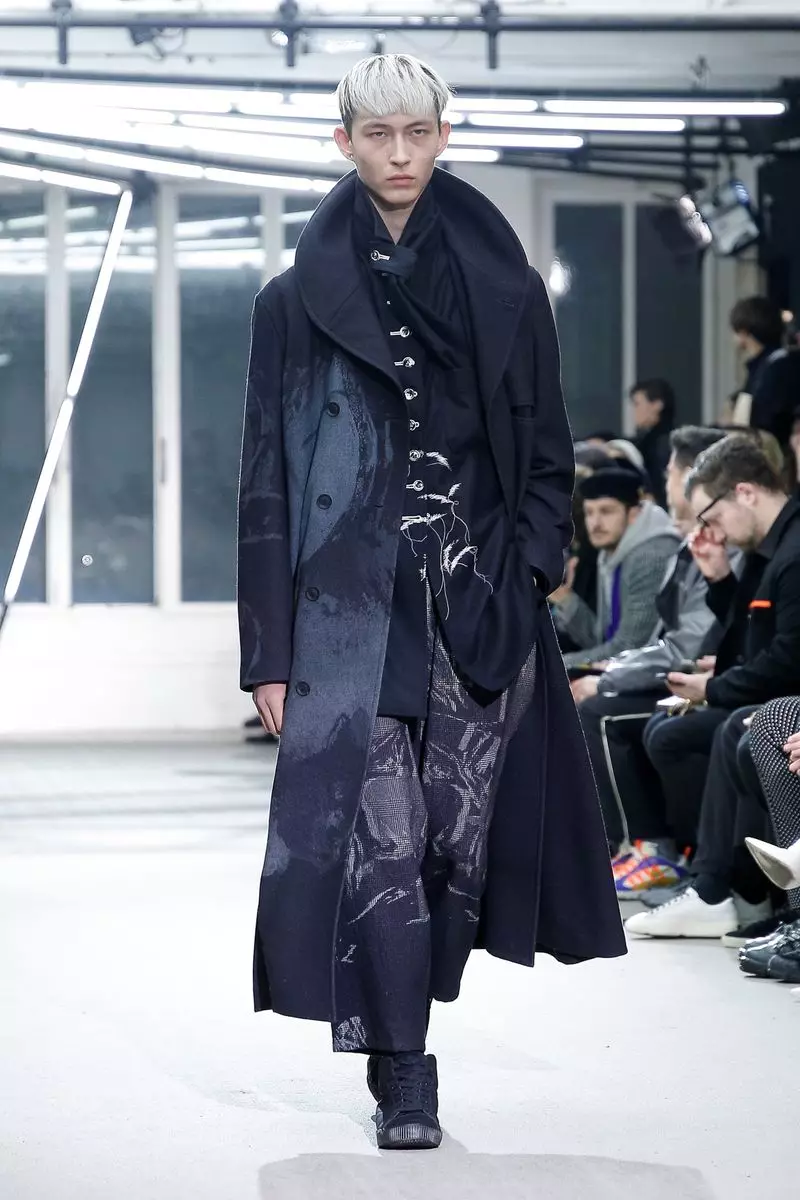 Мужская одежда Yohji Yamamoto осень-зима 2019 в Париже28