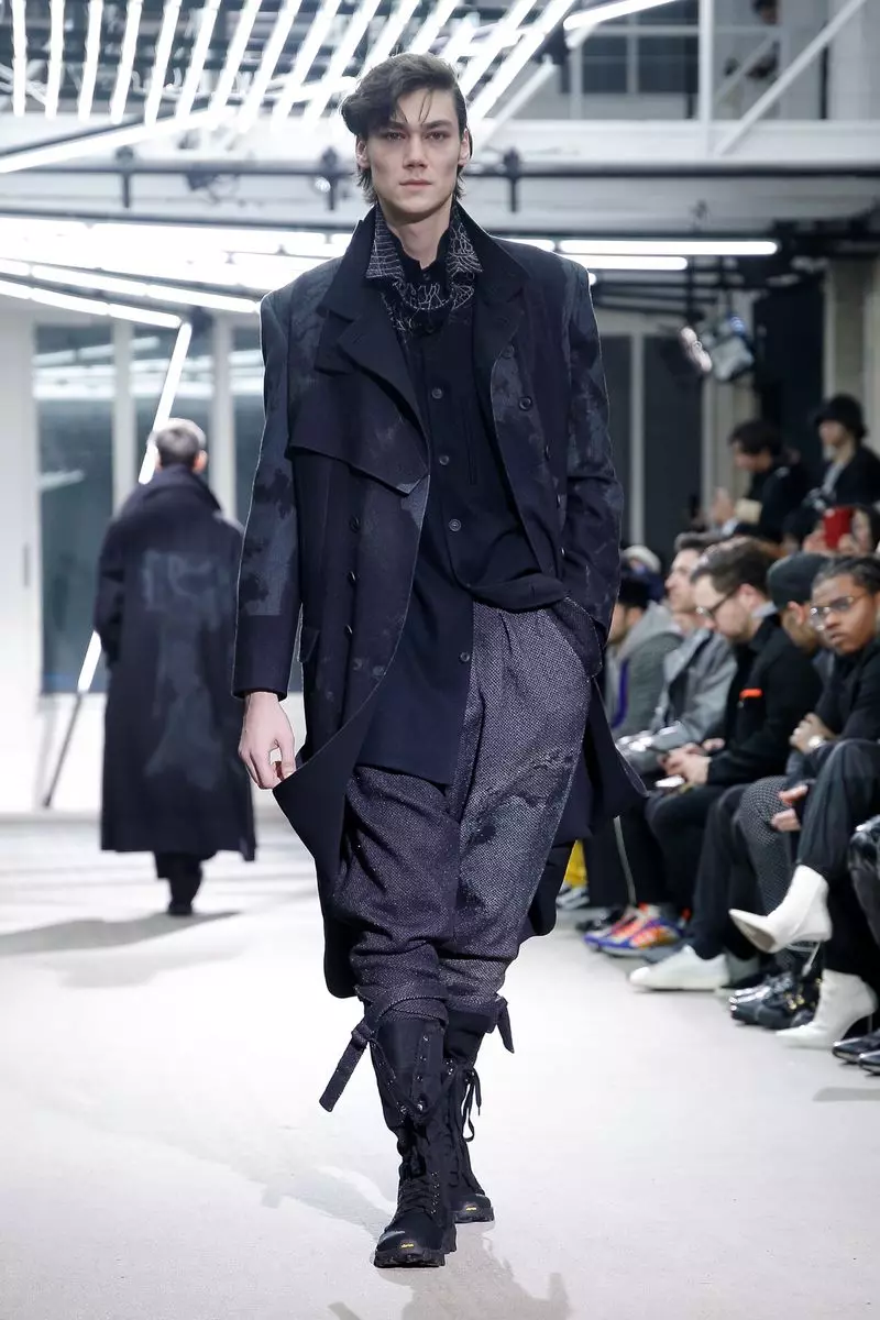 Мужская одежда Yohji Yamamoto осень-зима 2019 в Париже29