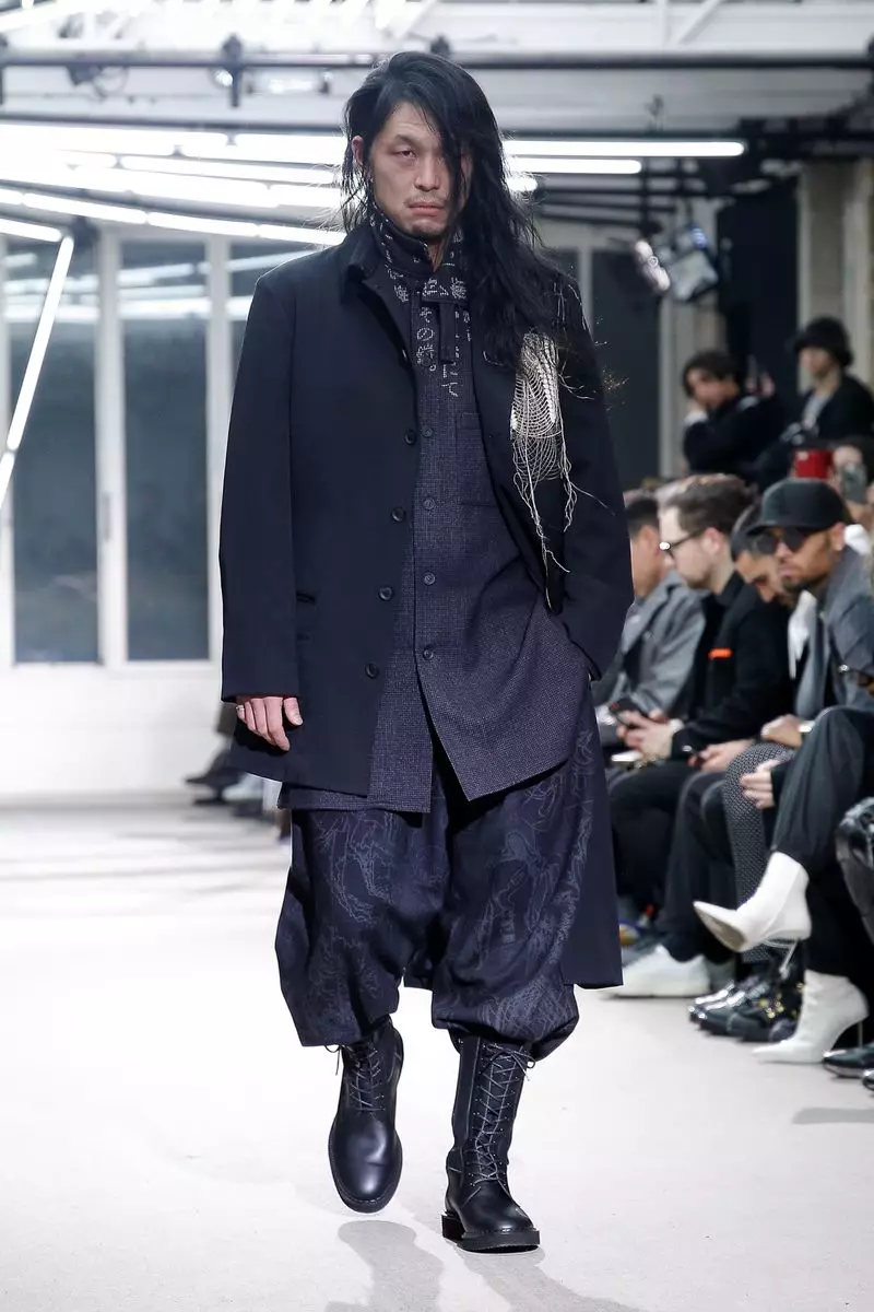 Yohji Yamamoto ஆண்கள் ஆடை இலையுதிர் குளிர்கால 2019 பாரிஸ்31