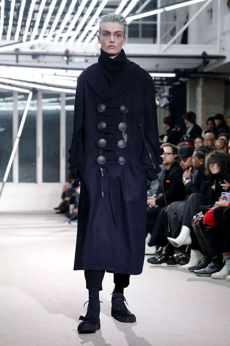 Yohji Yamamoto Erkek Giyim Sonbahar Kış 2019 Paris36