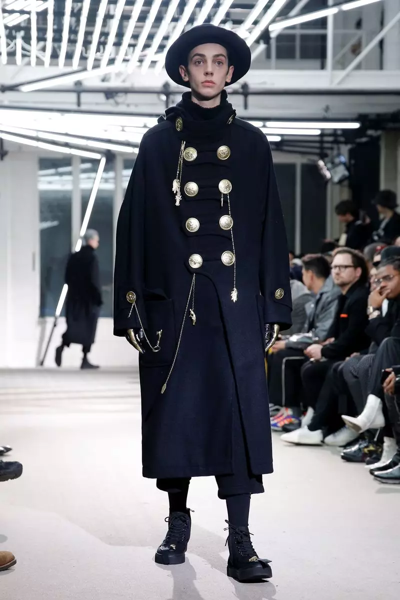 Yohji Yamamoto férfiruha, őszi tél 2019 Párizs37