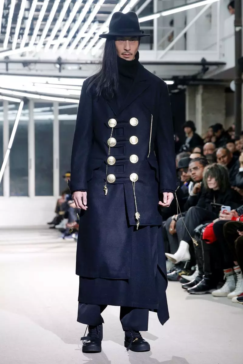 Yohji Yamamoto Menswear ລະດູໜາວ 2019 Paris38