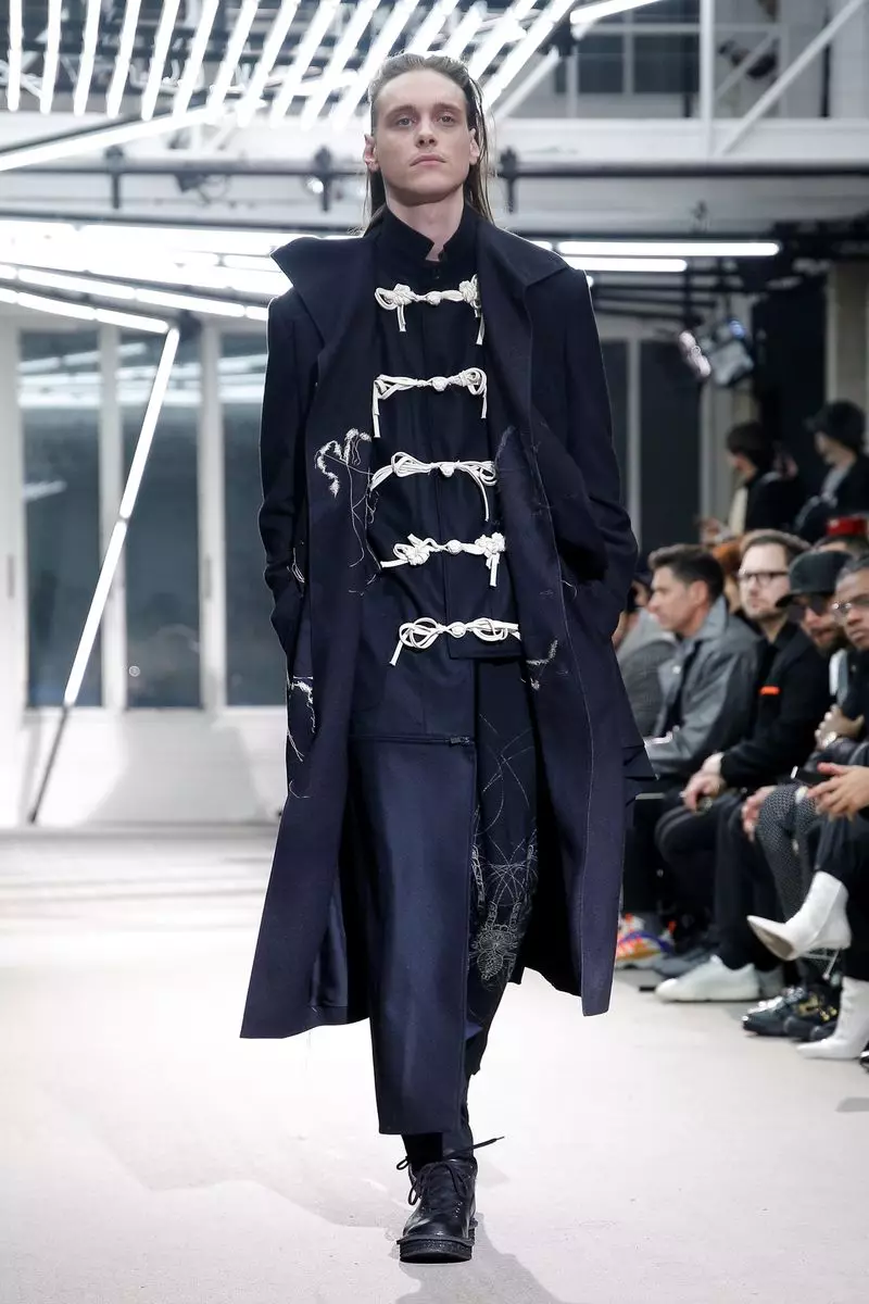 Yohji Yamamoto ஆண்கள் ஆடை இலையுதிர் குளிர்கால 2019 Paris4