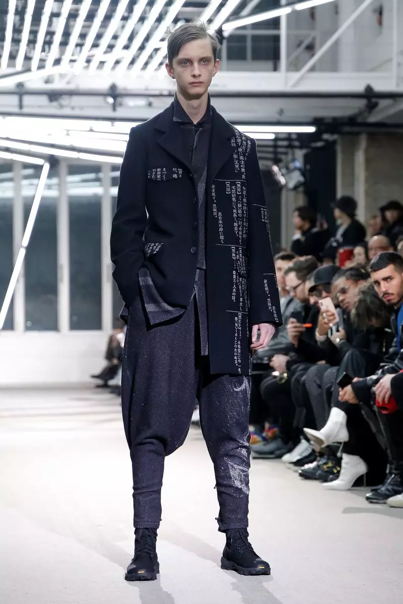 Yohji Yamamoto Menswear Otòn Ivè 2019 Paris7