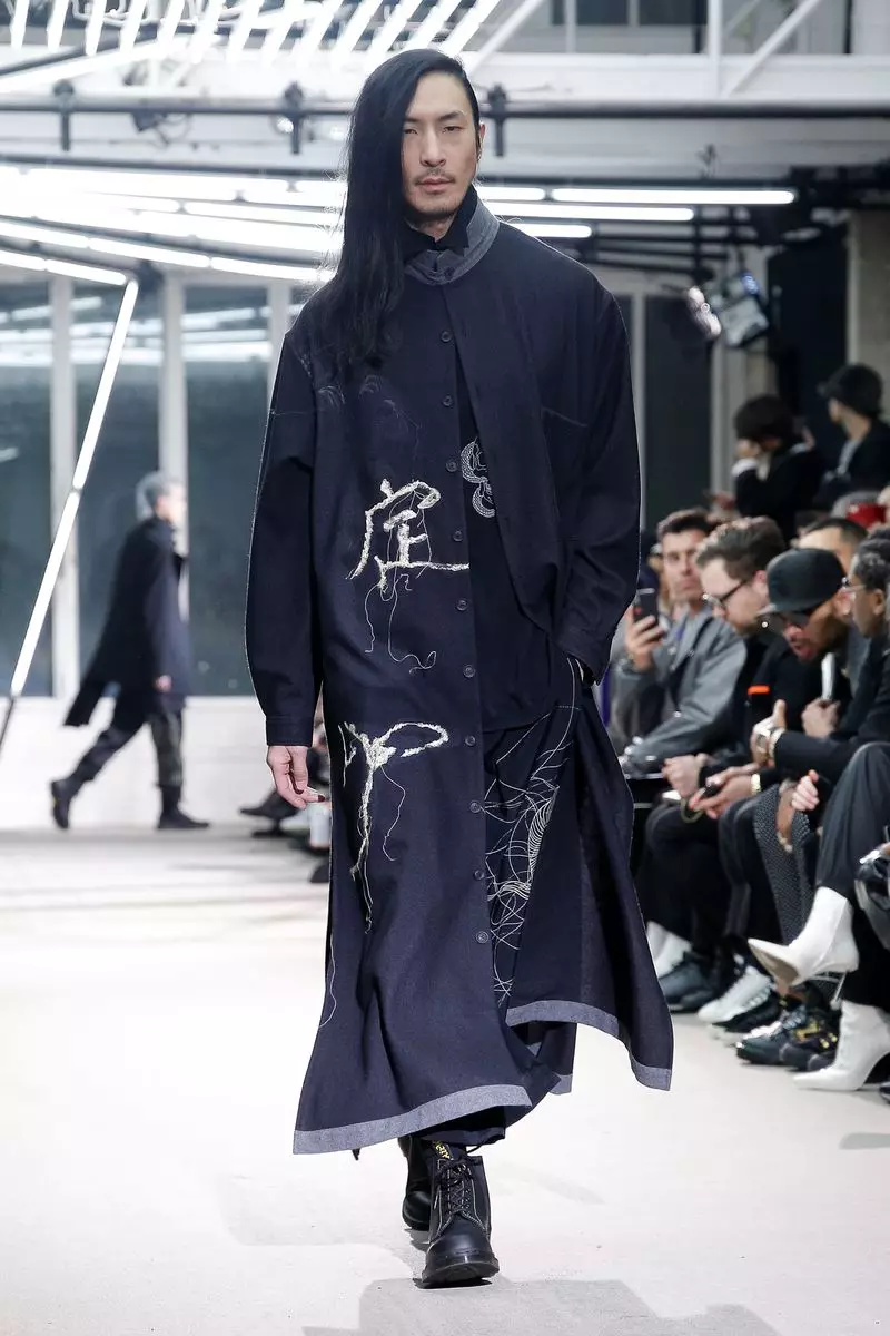 Yohji Yamamoto Erkek Giyim Sonbahar Kış 2019 Paris9