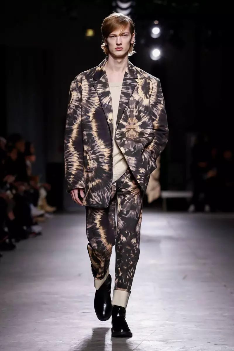 Dries Van Noten Menswear Caij nplooj zeeg caij ntuj no 2019 Paris17