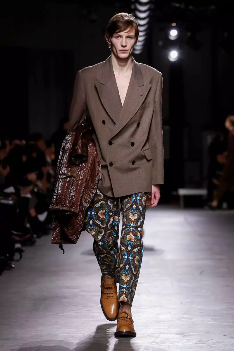 Dries Van Noten Menswear Caij nplooj zeeg caij ntuj no 2019 Paris22