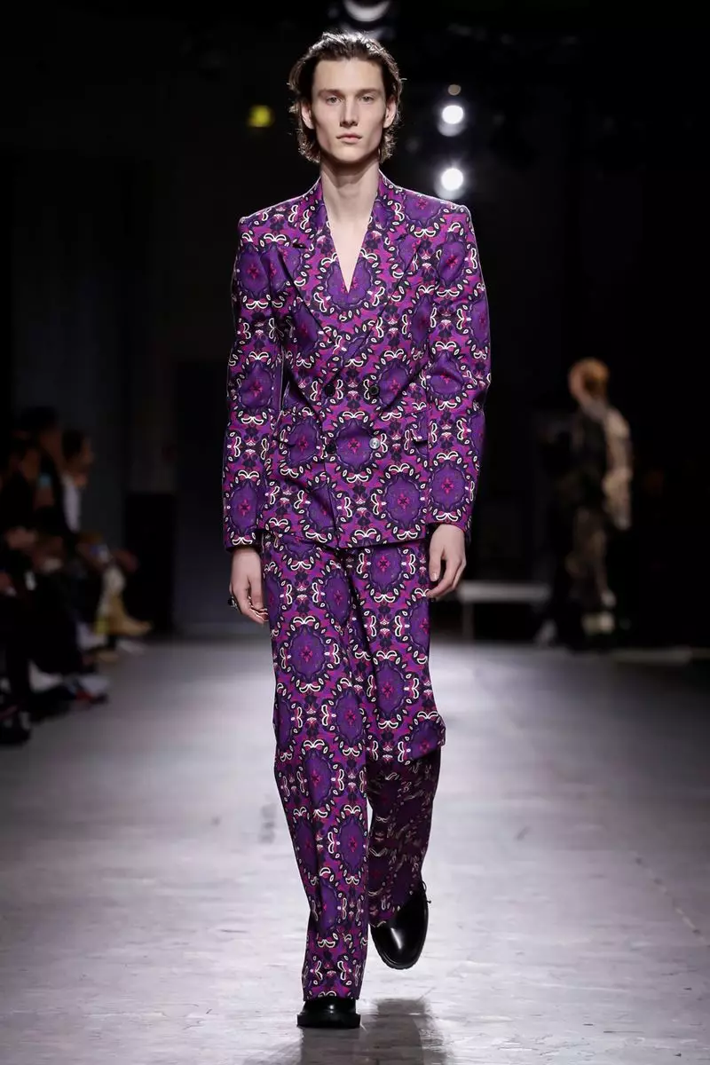 Van Noten ဆောင်းရာသီ 2019 Paris32 ဆောင်းရာသီတွင် ၀တ်စုံခြောက်များ